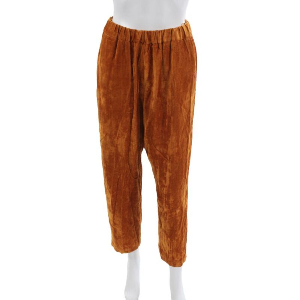 Forte Forte Women Cropped Viscose Orange Pants Size 1